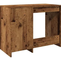 vidaXL Escritorio de madera de ingeniería envejecida 100x50x76 cm Madera antigua Sale