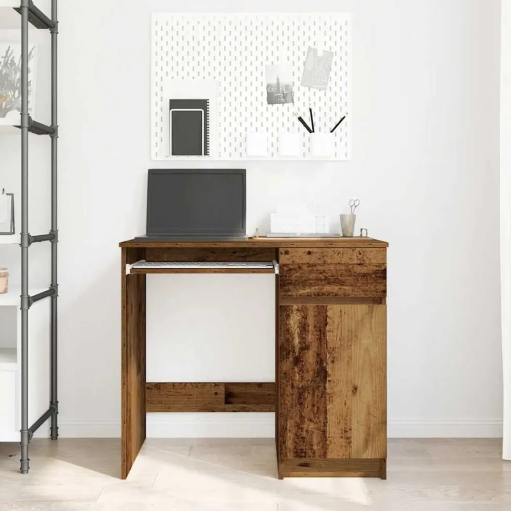 vidaXL Escritorio de madera vieja 86x49x76 cm Madera de ingeniería Madera antigua Online