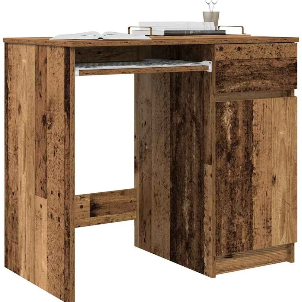 vidaXL Escritorio de madera vieja 86x49x76 cm Madera de ingeniería Madera antigua Online