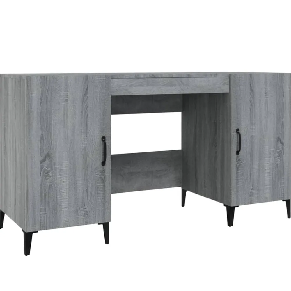 vidaXL Mobiliario De Oficina-Escritorio de madera contrachapada 140x50x75 cm