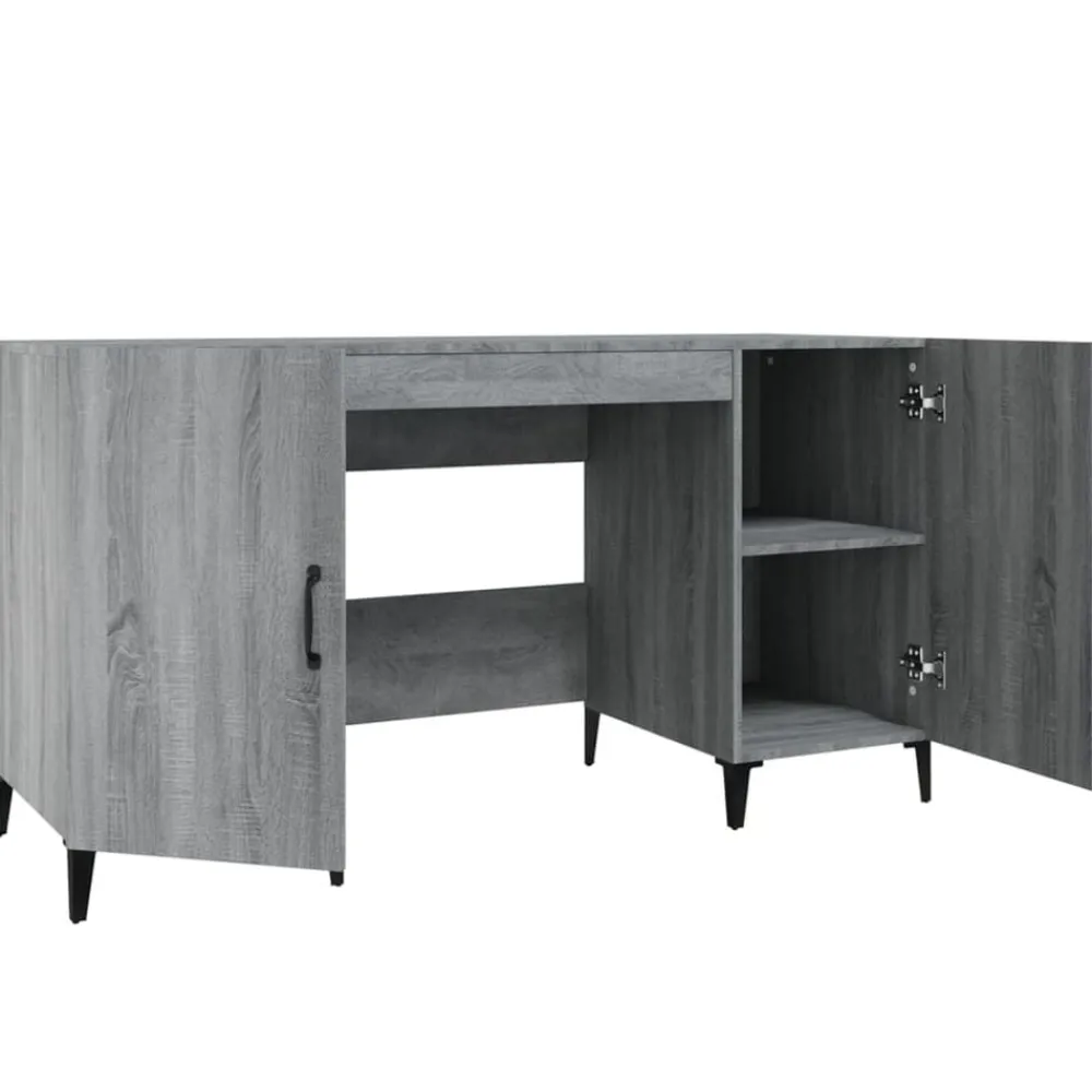 vidaXL Mobiliario De Oficina-Escritorio de madera contrachapada 140x50x75 cm