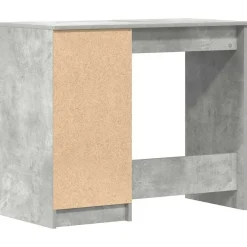 vidaXL Mobiliario De Oficina-Escritorio de madera contrachapada gris hormigón 90x45x76 cm