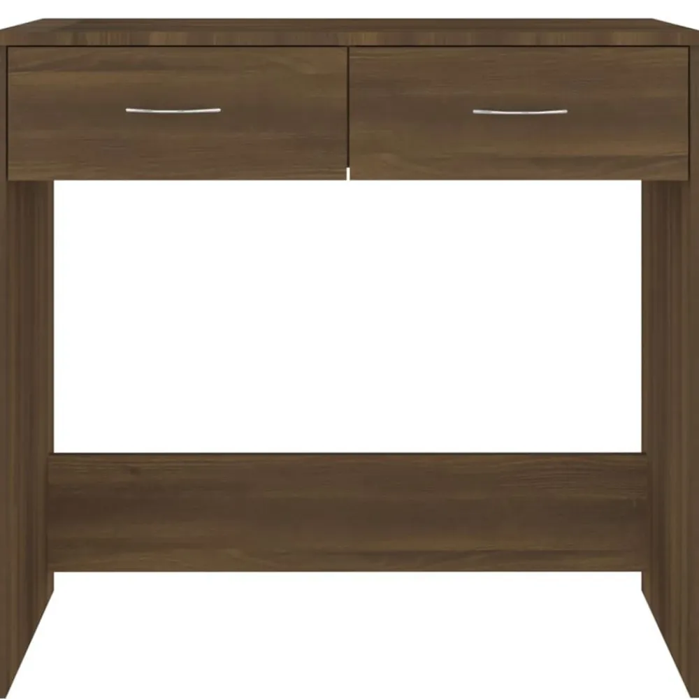 vidaXL Escritorio de madera de ingeniería roble marrón 80x40x75 cm Marrón roble Hot