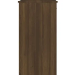 vidaXL Escritorio de madera de ingeniería roble marrón 80x40x75 cm Marrón roble Hot