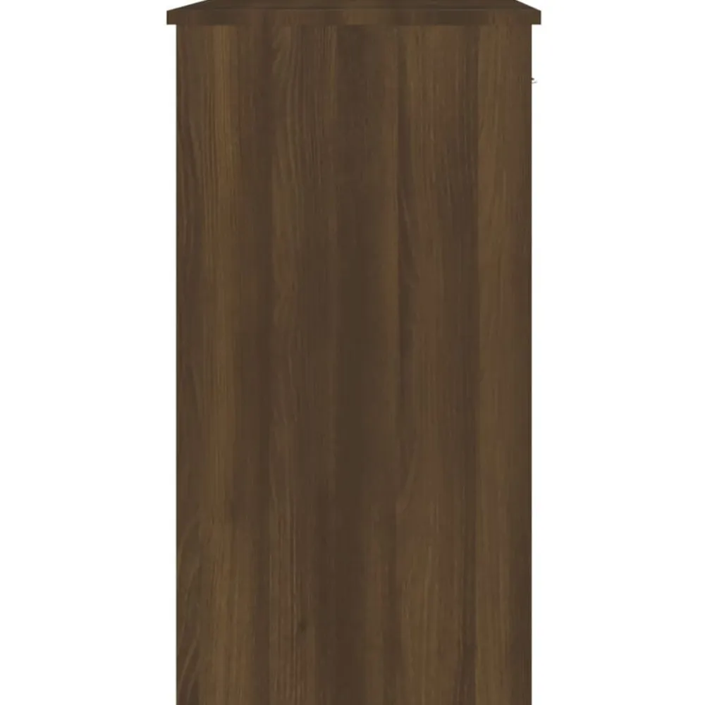 vidaXL Escritorio de madera de ingeniería roble marrón 80x40x75 cm Marrón roble Hot