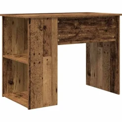 vidaXL Mobiliario De Oficina-Escritorio de madera de ingeniería envejecida 100x55x75 cm