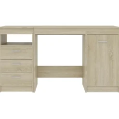 vidaXL Escritorio de madera de ingeniería 140x50x76 cm Roble Sonoma Best