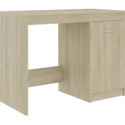 vidaXL Escritorio de madera de ingeniería 140x50x76 cm Roble Sonoma Best