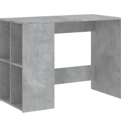 vidaXL Escritorio de madera de ingeniería gris hormigón 102x50x75 cm Gris hormig&oacute;n Clearance