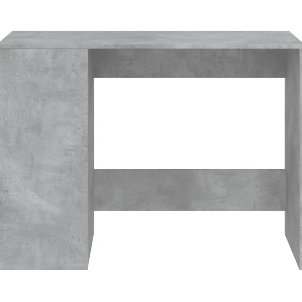 vidaXL Escritorio de madera de ingeniería gris hormigón 102x50x75 cm Gris hormigón Clearance