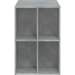 vidaXL Escritorio de madera de ingeniería gris hormigón 102x50x75 cm Gris hormigón Clearance