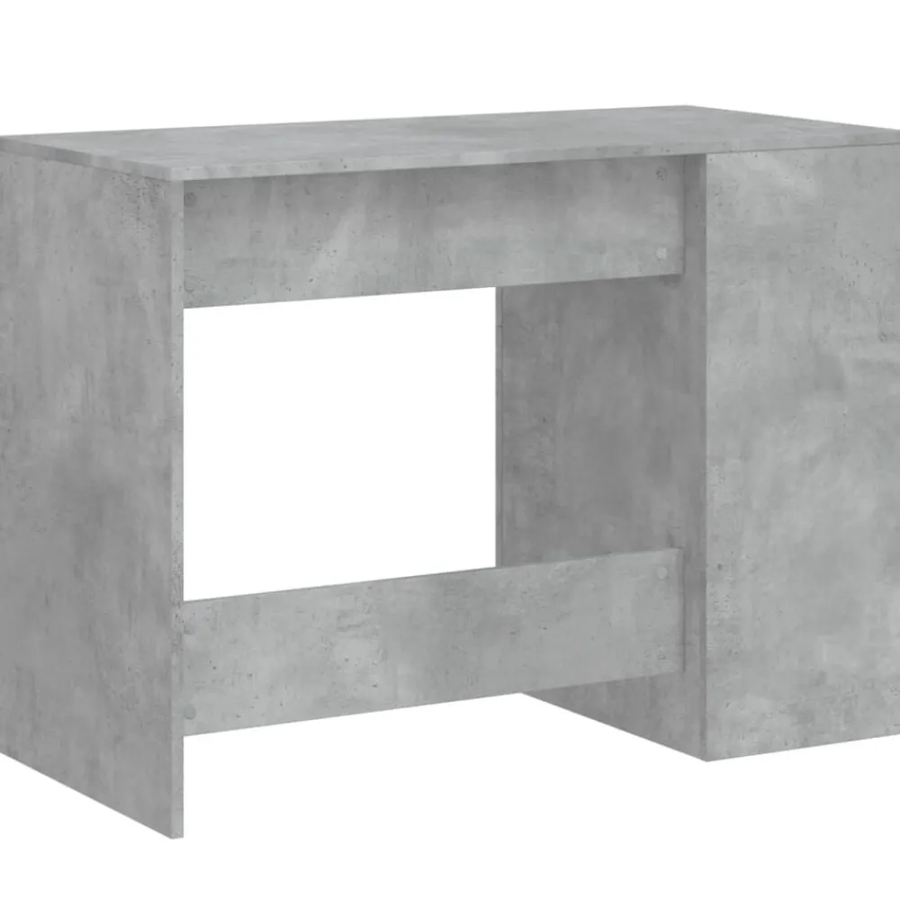 vidaXL Escritorio de madera de ingeniería gris hormigón 102x50x75 cm Gris hormigón Clearance