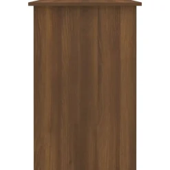 vidaXL Escritorio de madera contrachapada marrón roble 100x50x76 cm Marr&oacute;n roble Clearance
