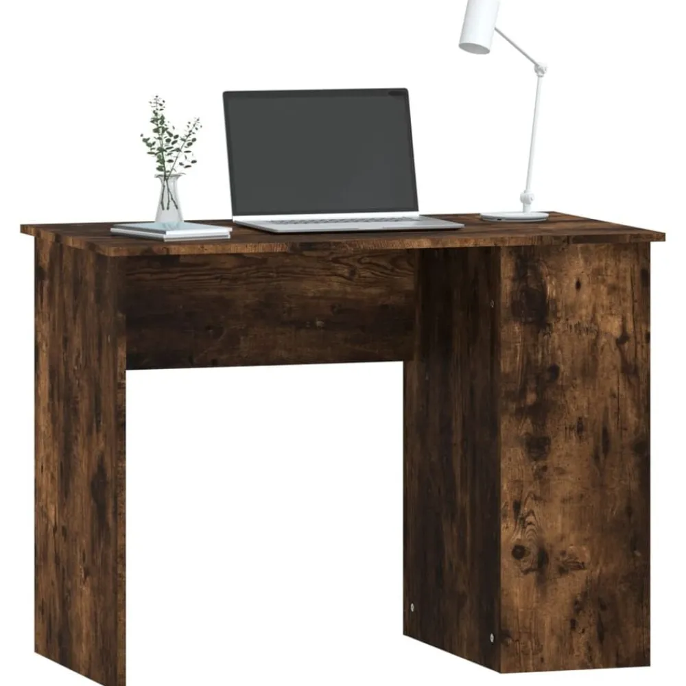 vidaXL Mobiliario De Oficina-Escritorio de madera contrachapada 100x55x75 cm