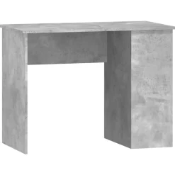 vidaXL Escritorio de madera contrachapada gris hormigón 100x55x75 cm Gris hormig&oacute;n Online