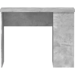 vidaXL Escritorio de madera contrachapada gris hormigón 100x55x75 cm Gris hormigón Online