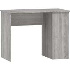 vidaXL Escritorio de madera contrachapada 100x55x75 cm Gris sonoma New