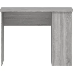 vidaXL Escritorio de madera contrachapada 100x55x75 cm Gris sonoma New