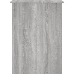 vidaXL Escritorio de madera contrachapada 100x55x75 cm Gris sonoma New