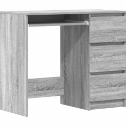 vidaXL Escritorio de madera contrachapada 90x45x76 cm Gris sonoma Outlet