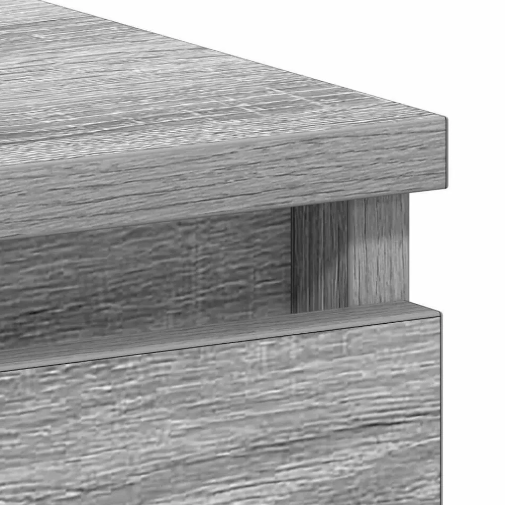 vidaXL Escritorio de madera contrachapada 90x45x76 cm Gris sonoma Outlet