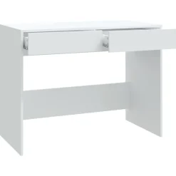 vidaXL Escritorio de madera contrachapada 101x50x76,5 cm Blanco Sale