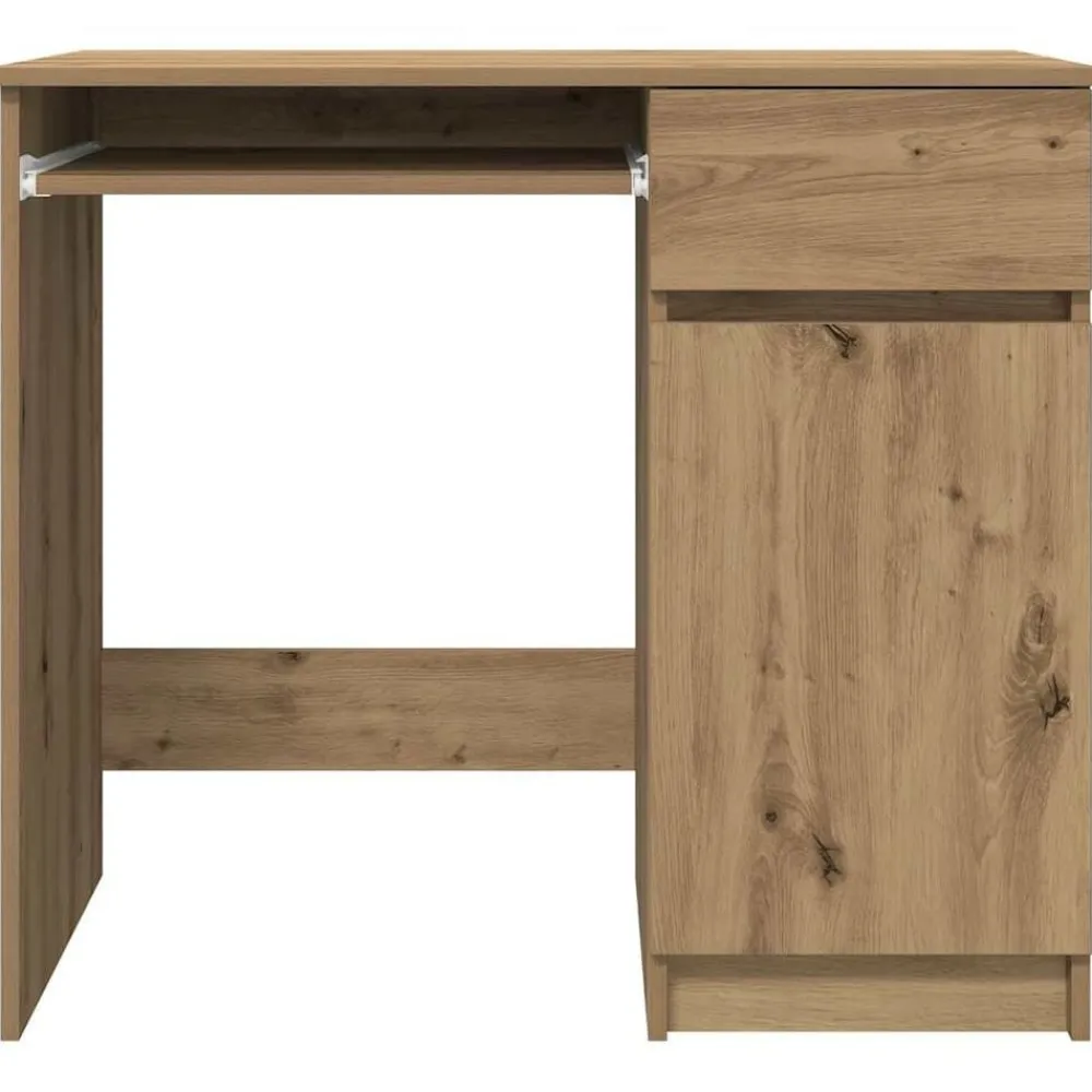 vidaXL Mobiliario De Oficina-Escritorio de madera de ingeniería 86x49x76 cm