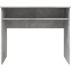 vidaXL Mobiliario De Oficina-Escritorio de madera contrachapada gris hormigón 90x50x74 cm