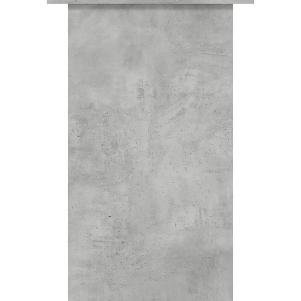 vidaXL Mobiliario De Oficina-Escritorio de madera contrachapada gris hormigón 90x50x74 cm