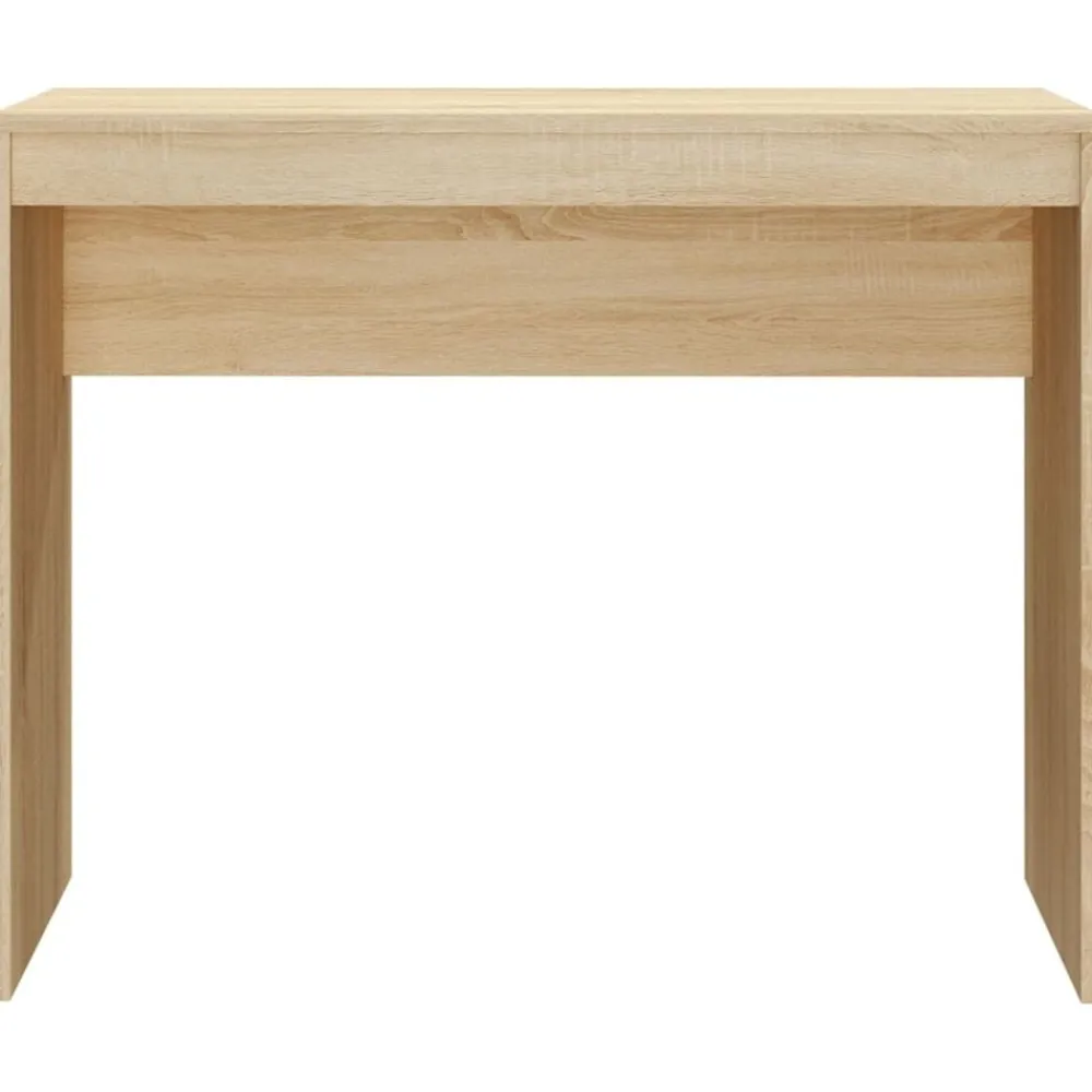 vidaXL Mobiliario De Oficina-Escritorio de madera contrachapada color roble 90x40x72 cm