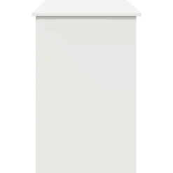 vidaXL Escritorio de madera de ingeniería 102x50x75 cm Blanco Clearance