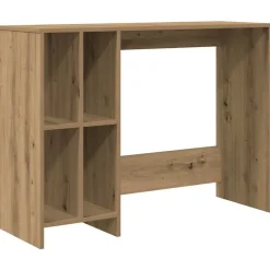 vidaXL Escritorio de madera de ingeniería 102,5x35x75 cm Roble artisan New