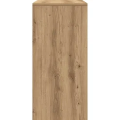 vidaXL Escritorio de madera de ingeniería 102,5x35x75 cm Roble artisan New