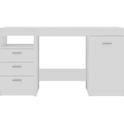 vidaXL Mobiliario De Oficina-Escritorio de madera contrachapada 140x50x76 cm