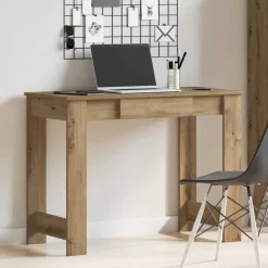 vidaXL Mobiliario De Oficina-Escritorio de madera de ingeniería 100x45x75 cm