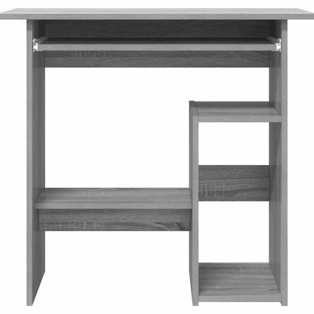 vidaXL Escritorio de madera contrachapada 80x45x74 cm Gris sonoma Online