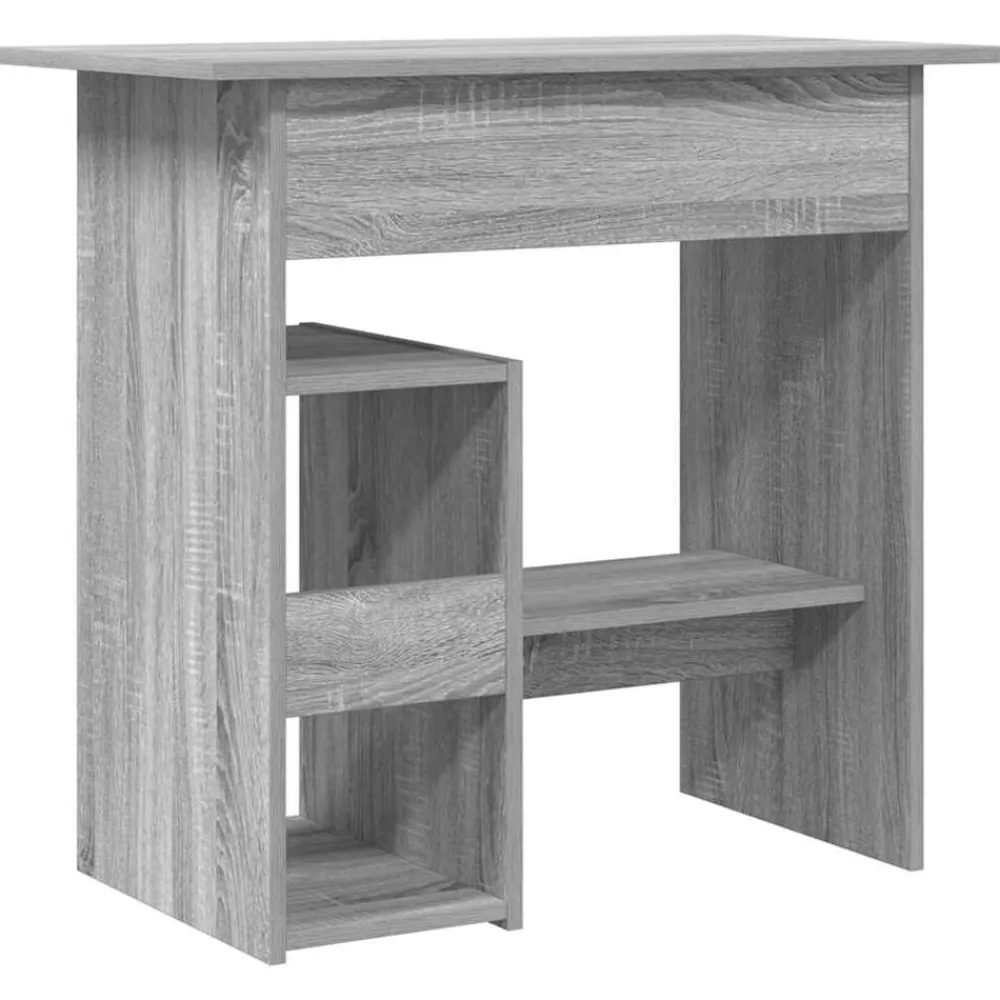 vidaXL Escritorio de madera contrachapada 80x45x74 cm Gris sonoma Online
