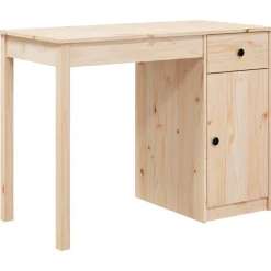 vidaXL Mobiliario De Oficina-Escritorio de madera maciza de pino 100x50x75 cm