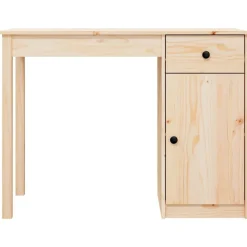 vidaXL Mobiliario De Oficina-Escritorio de madera maciza de pino 100x50x75 cm