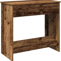 vidaXL Escritorio de madera ingeniería madera envejecida 80x40x75 cm Madera antigua Discount