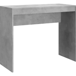 vidaXL Escritorio de madera contrachapada gris hormigón 90x40x72 cm Gris hormig&oacute;n Best