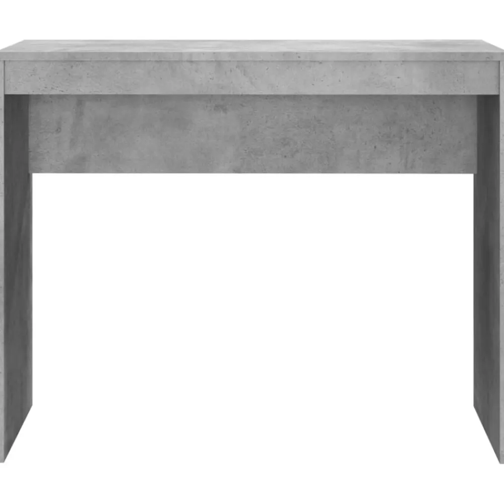 vidaXL Escritorio de madera contrachapada gris hormigón 90x40x72 cm Gris hormigón Best