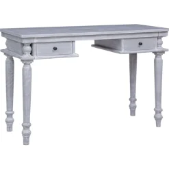 vidaXL Mobiliario De Oficina-Escritorio de madera maciza de caoba 115x50x78 cm