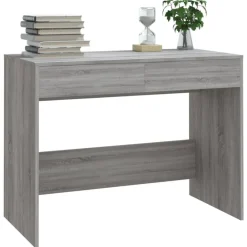 vidaXL Mobiliario De Oficina-Escritorio de madera de ingeniería 101x50x76,5 cm