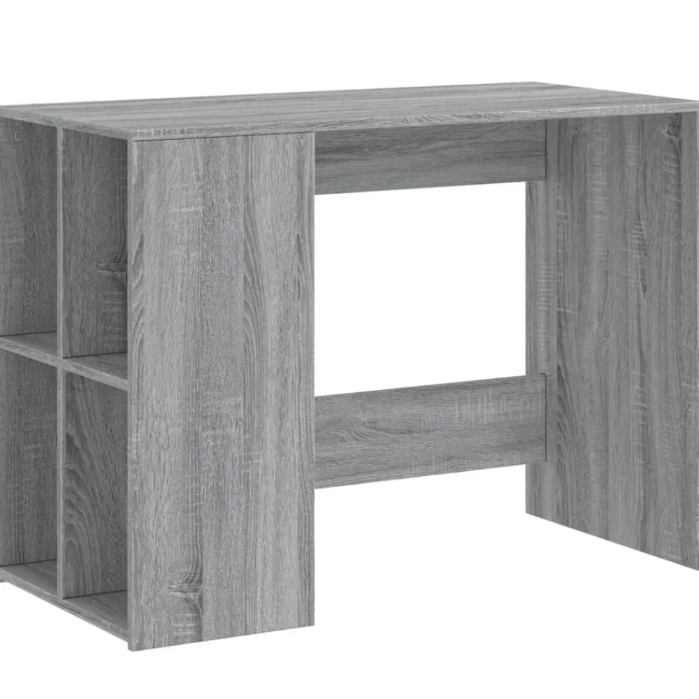 vidaXL Escritorio de madera de ingeniería 102x50x75 cm Gris sonoma Sale