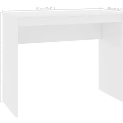 vidaXL Mobiliario De Oficina-Escritorio de madera contrachapada 90x40x72 cm
