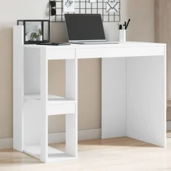 vidaXL Escritorio de oficina madera ingeniería 103,5x56,5x94 cm Blanco Best