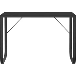 vidaXL Escritorio de ordenador madera de ingeniería 110x60x73 cm Negro Clearance
