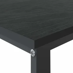 vidaXL Escritorio de ordenador madera de ingeniería 110x60x73 cm Negro Clearance
