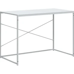 vidaXL Escritorio de ordenador madera ingeniería 110x60x70 cm Blanco Sale